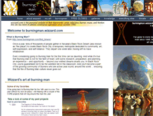 Tablet Screenshot of burningman.wizzard.com